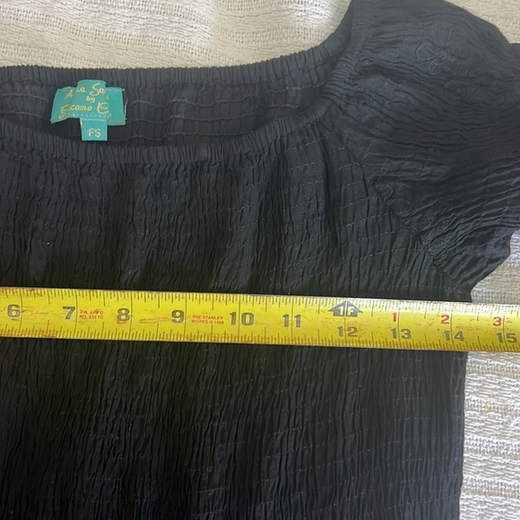 Spectacular Black Antica Sartoria off the shoulder dress - Picture 10 of 11